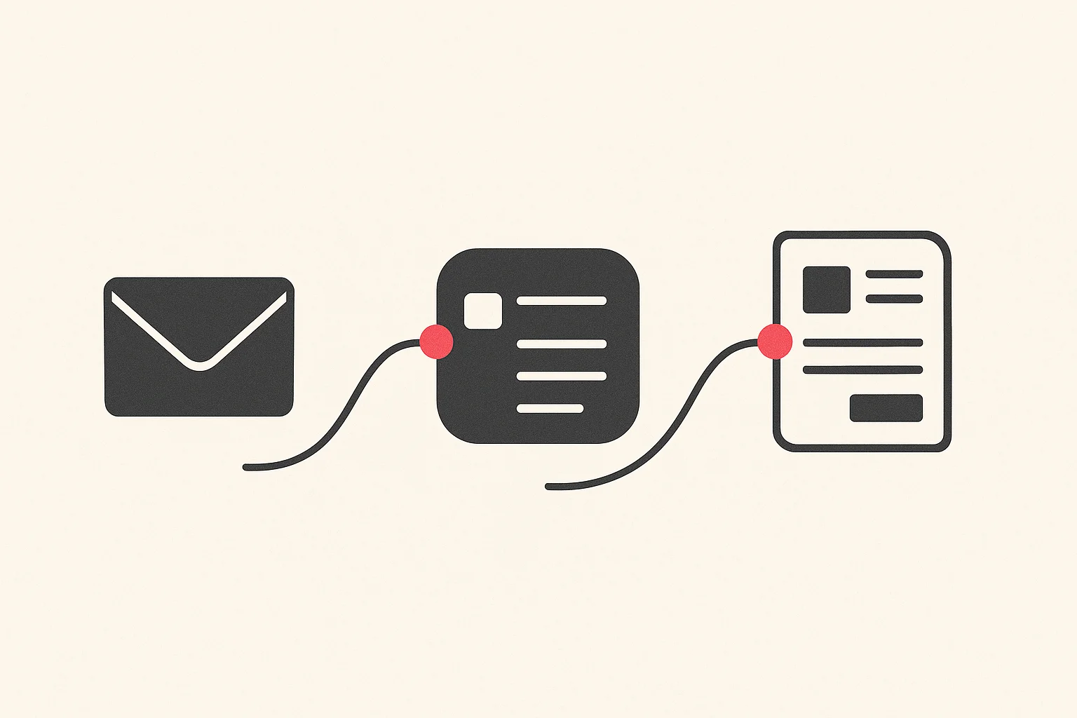 Automated workflow: emails transform into structured booking records and invoices